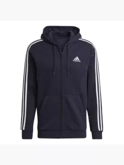 Adidas Essentials Fleece 3-Streifen Kapuzenjacke