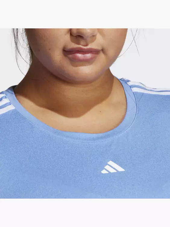 Adidas AEROREADY Train Essentials 3-Streifen T-Shirt – Große Größen 4 Adidas AEROREADY Train Essentials 3-Streifen T-Shirt – Große Größen – Bild 2