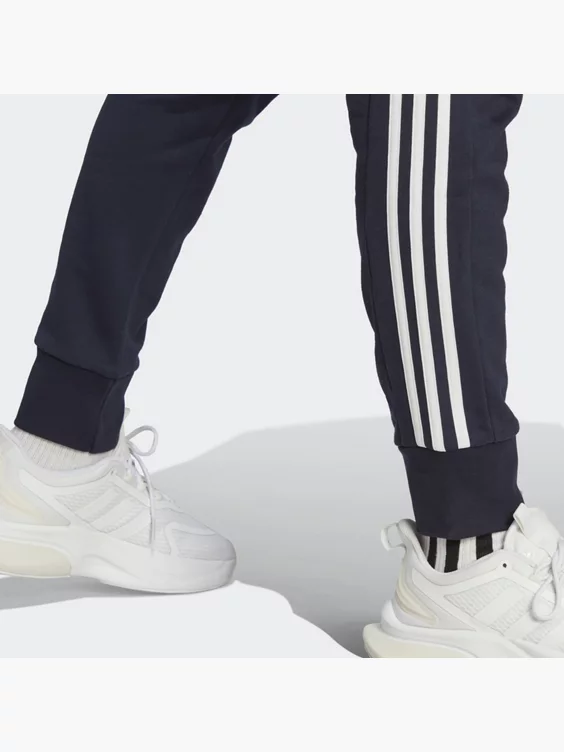 Adidas Essentials French Terry Tapered Cuff 3-Streifen Hose 5 Adidas Essentials French Terry Tapered Cuff 3-Streifen Hose – Bild 3