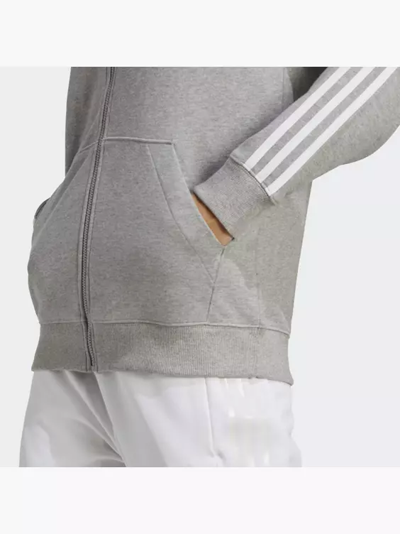 Adidas Essentials 3-Streifen French Terry Regular Kapuzenjacke 5 Adidas Essentials 3-Streifen French Terry Regular Kapuzenjacke – Bild 3